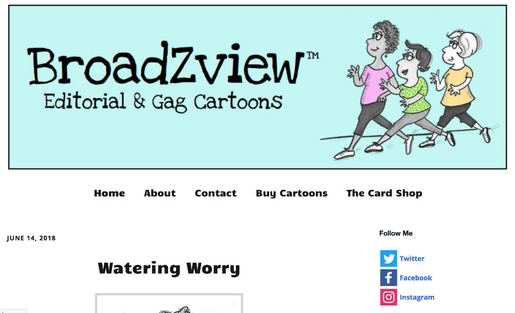 Editorial & Gag Cartoon site by Tom Stier